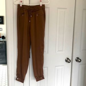 Dynamite tan cuffed pants
